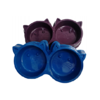 Plato doble cara de gato